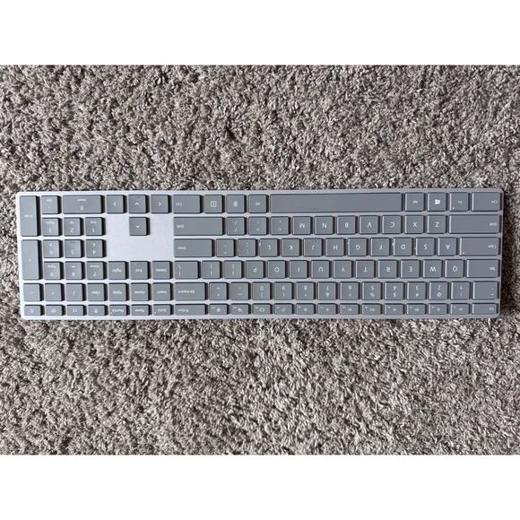 Microsoft Other - Microsoft Surface Bluetooth Keyboard Gray Full Size Wireless Tested Working